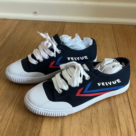 Feiyue 1920s Navy Canvas Sneakers – 7W / EUR 38 Heritage Style - Picture 12 of 13